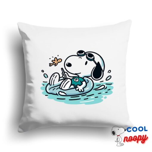 Inexpensive Snoopy Swim Square Pillow 1