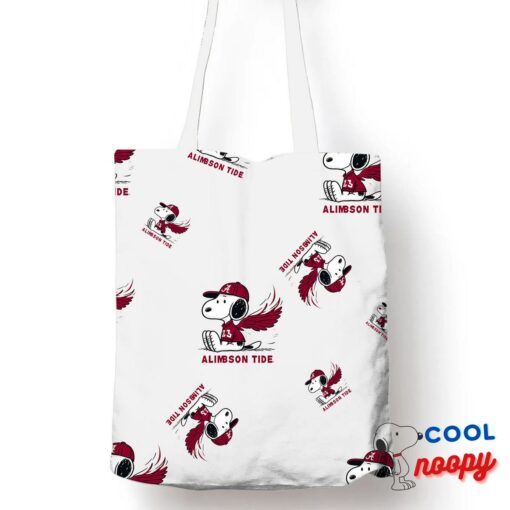 Inspiring Snoopy Alabama Crimson Tide Logo Tote Bag 1