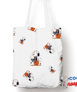 Inspiring Snoopy Basketball Tote Bag 1