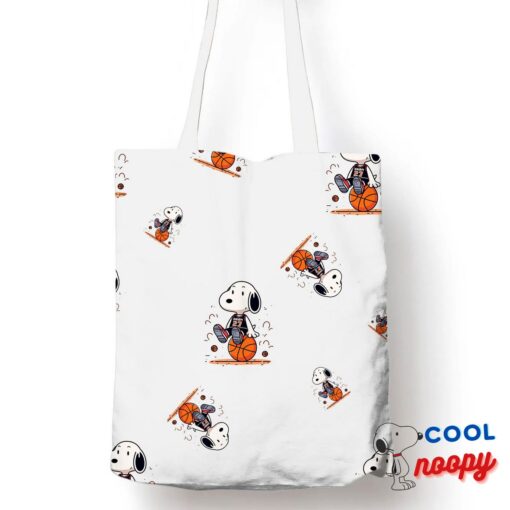 Inspiring Snoopy Basketball Tote Bag 1