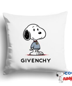 Inspiring Snoopy Givenchy Logo Square Pillow 1