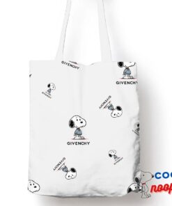 Inspiring Snoopy Givenchy Logo Tote Bag 1
