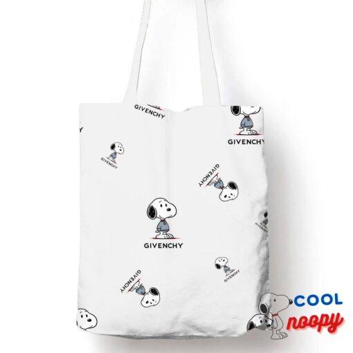 Inspiring Snoopy Givenchy Logo Tote Bag 1