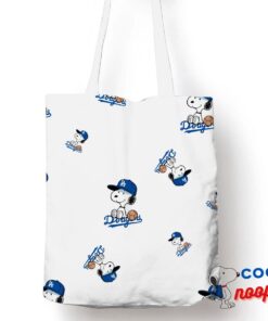 Inspiring Snoopy Los Angeles Dodger Logo Tote Bag 1