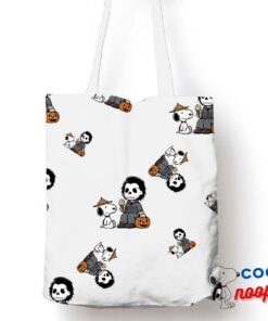 Inspiring Snoopy Michael Myers Tote Bag 1