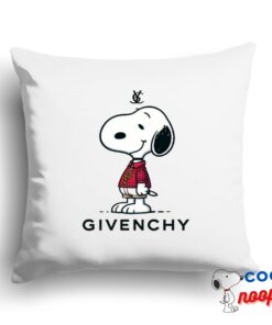 Irresistible Snoopy Givenchy Logo Square Pillow 1