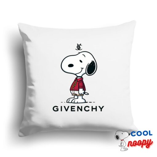Irresistible Snoopy Givenchy Logo Square Pillow 1