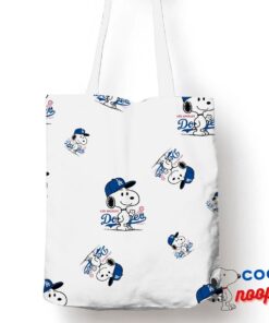 Irresistible Snoopy Los Angeles Dodger Logo Tote Bag 1