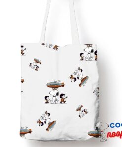 Jaw Dropping Snoopy Led Zeppelin Tote Bag 1