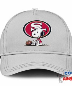 Jaw Dropping Snoopy San Francisco 49ers Logo Hat 3