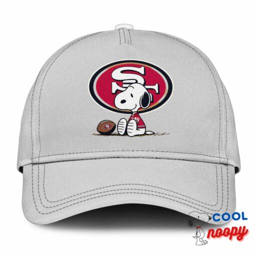 Jaw Dropping Snoopy San Francisco 49ers Logo Hat 3