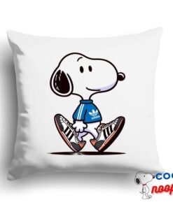 Last Minute Snoopy Adidas Square Pillow 1