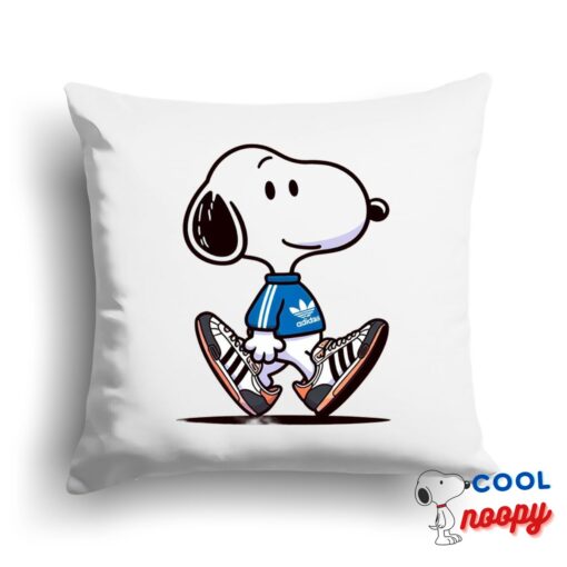 Last Minute Snoopy Adidas Square Pillow 1