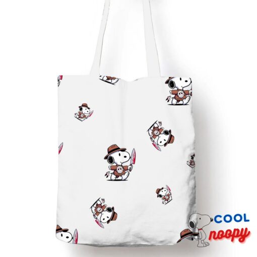 Last Minute Snoopy Friday The 13th Movie Tote Bag 1