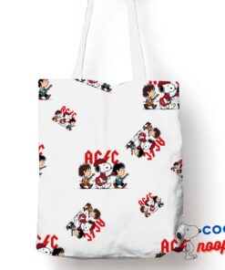 Latest Snoopy Acdc Rock Band Tote Bag 1