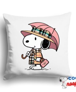 Latest Snoopy Burberry Square Pillow 1