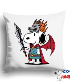 Latest Snoopy Demon Slayer Square Pillow 1