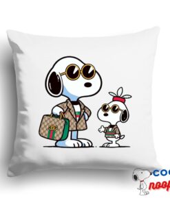 Latest Snoopy Gucci Square Pillow 1