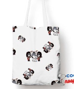 Latest Snoopy Kiss Rock Band Tote Bag 1