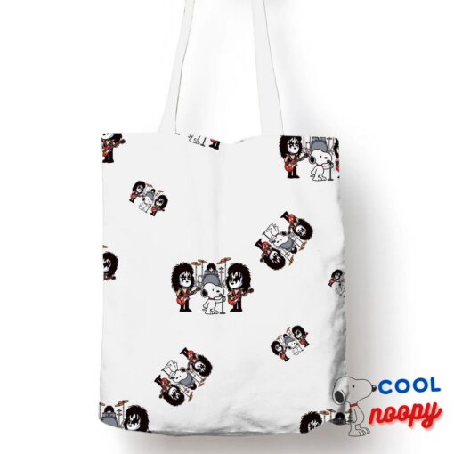 Latest Snoopy Kiss Rock Band Tote Bag 1