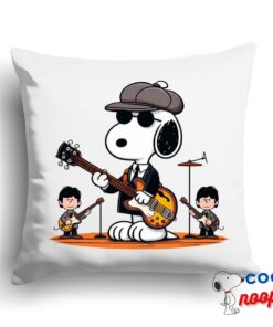 Latest Snoopy The Beatles Rock Band Square Pillow 1