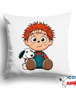 New Snoopy Chucky Movie Square Pillow 1