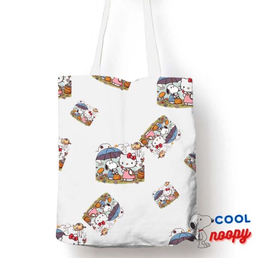 New Snoopy Hello Kitty Tote Bag 1