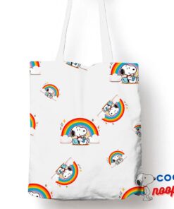 New Snoopy Rainbow Tote Bag 1