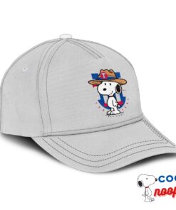 New Snoopy Texas Rangers Logo Hat 2