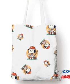 Novelty Snoopy Baseball Tote Bag 1