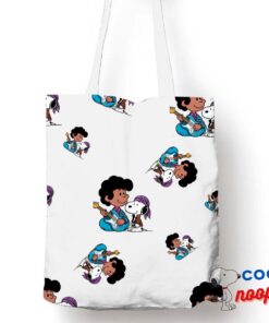 Novelty Snoopy Jimi Hendrix Tote Bag 1