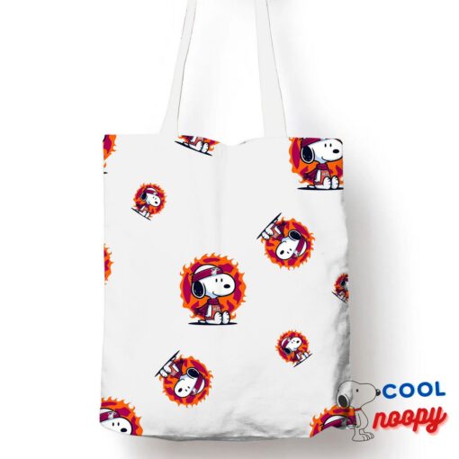 Novelty Snoopy Miami Heat Logo Tote Bag 1