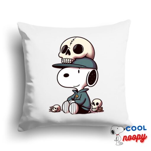 Novelty Snoopy Skull Square Pillow 1