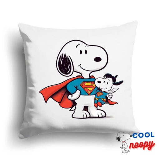 Novelty Snoopy Superman Square Pillow 1