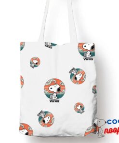 Novelty Snoopy Vans Logo Tote Bag 1