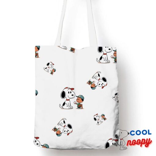 Outstanding Snoopy Baseball Mom Tote Bag 1