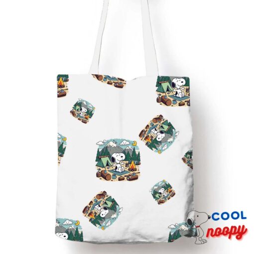 Outstanding Snoopy Camping Tote Bag 1