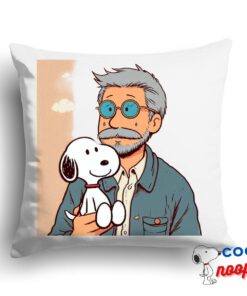 Outstanding Snoopy Dad Square Pillow 1