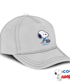 Outstanding Snoopy Detroit Lions Logo Hat 2