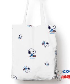 Outstanding Snoopy Detroit Lions Logo Tote Bag 1