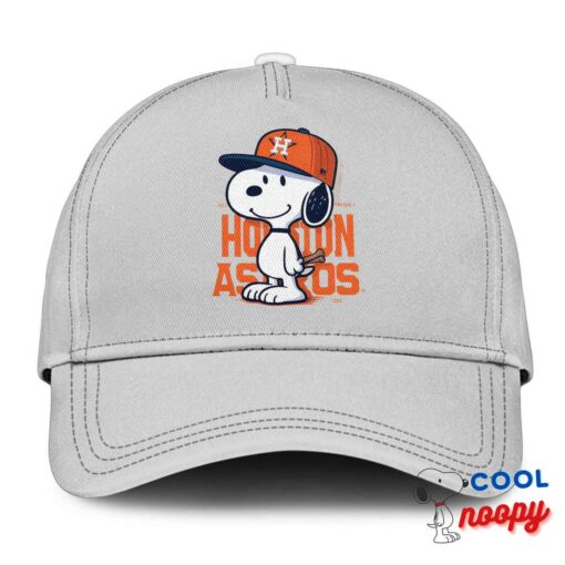 Outstanding Snoopy Houston Astros Logo Hat 3