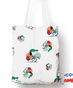 Outstanding Snoopy Lacoste Tote Bag 1