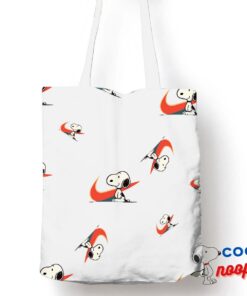 Outstanding Snoopy Nike Logo Tote Bag 1