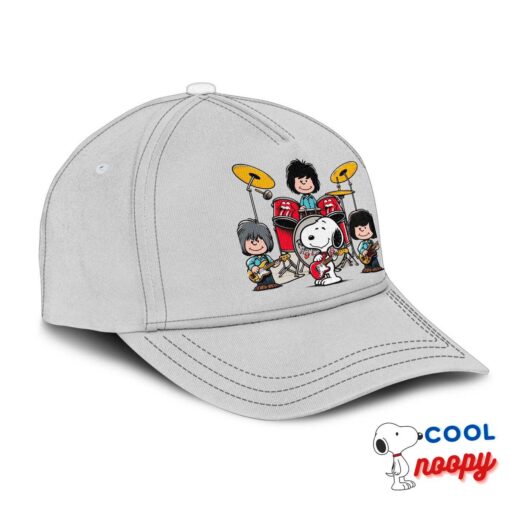 Outstanding Snoopy Rolling Stones Rock Band Hat 2