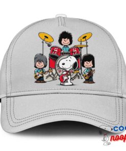 Outstanding Snoopy Rolling Stones Rock Band Hat 3