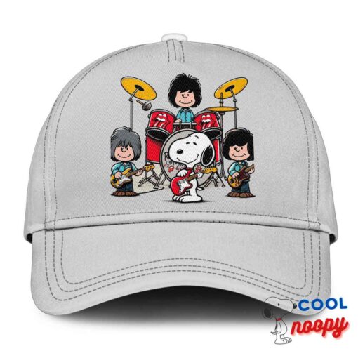 Outstanding Snoopy Rolling Stones Rock Band Hat 3