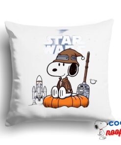 Outstanding Snoopy Star Wars Movie Square Pillow 1
