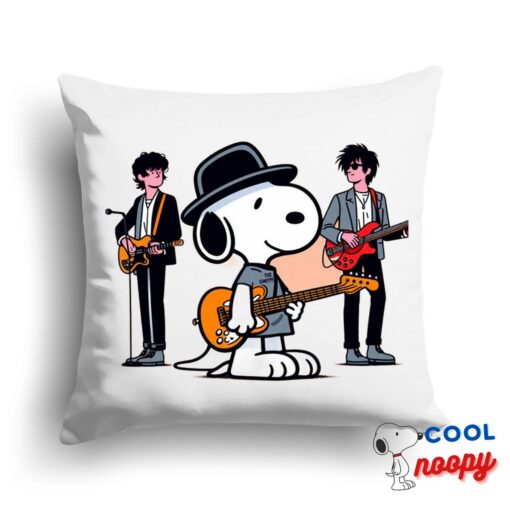 Outstanding Snoopy The Smiths Rock Band Square Pillow 1