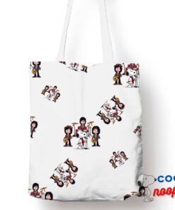 Perfect Snoopy Aerosmith Rock Band Tote Bag 1