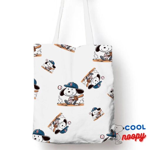 Perfect Snoopy Baseball Tote Bag 1